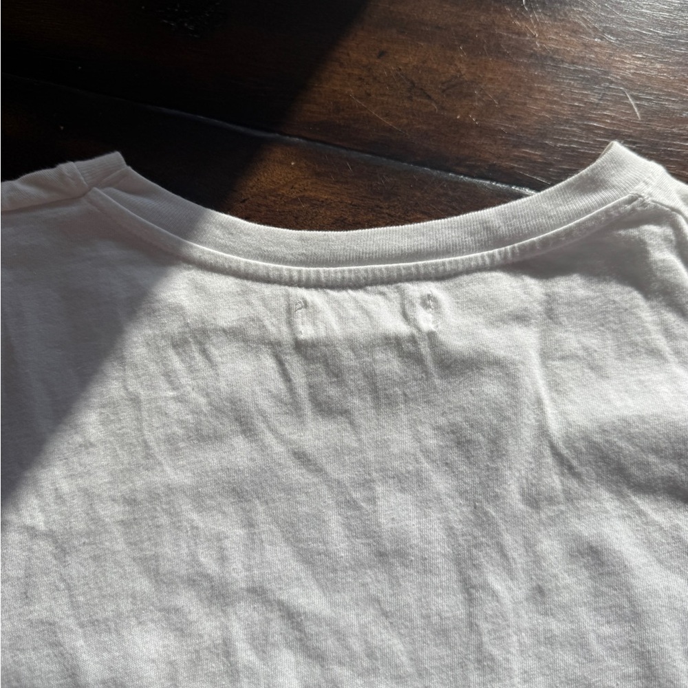 White Long Sleeve Shirt with Brownie Print-Size Medium - Picture 7 of 7